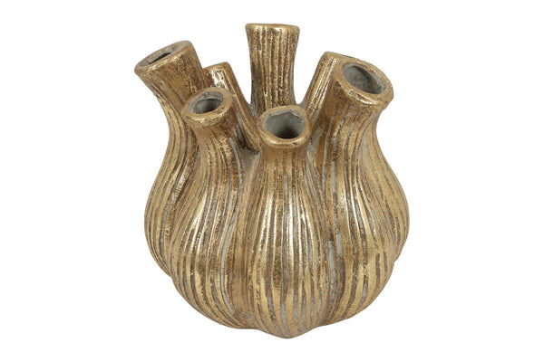 Countryfield Vaas Fabio Tulipa goud 17x17x17cm