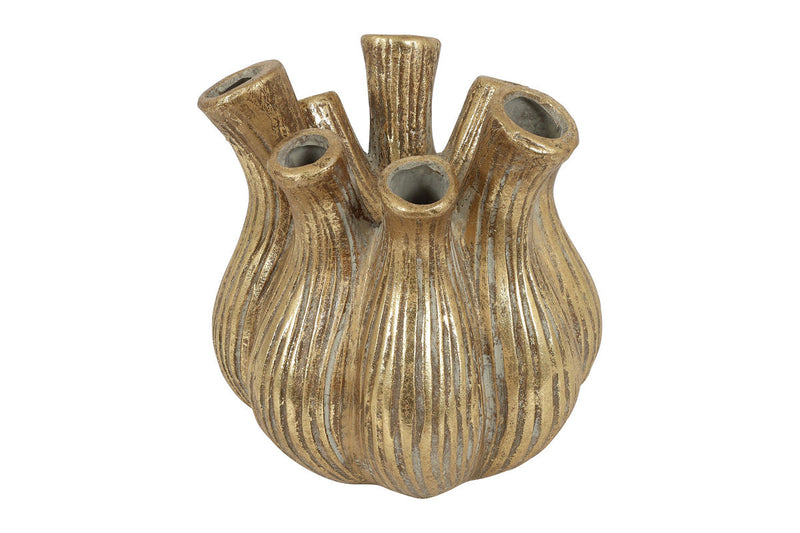 Countryfield Vaas Fabio Tulipa goud 17x17x17cm