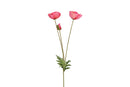 Countryfield Kunstbloem Papaver d.roze 95cm