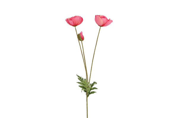 Countryfield Kunstbloem Papaver d.roze 95cm