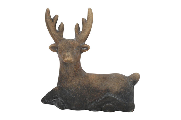 Countryfield Hert liggend Reuben S grijs 16x7x15cm