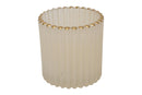 Countryfield Theelichthouder Roffe L crème 8,5x8,5x9cm