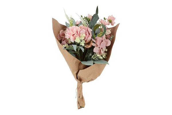 Countryfield KunstBoeket Monique roze  42x20x20cm