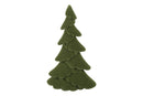 Countryfield Kerstboom ovaal gevlokt Mea M groen  13x13x24cm