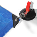 ProPlus Zuignapbevestiging met Ring + 2 S-Haken Zwart/Rood