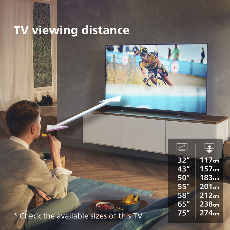 Philips 50PUS7608/12 4K UHD TV 50 Inch Zwart