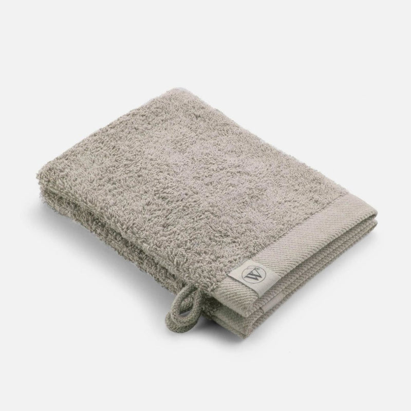 Walra Washand 16x21 cm 2 Stuks Gerecycled Katoen/Taupe