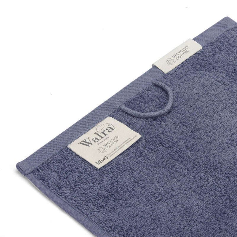 Walra Gastendoek 30x50 cm 2 Stuks Gerecycled Katoen/Blauw