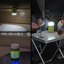 ProPlus 2in1 Camping-Insectenlamp Oplaadbaar 7x13.2 cm Geel/Grijs