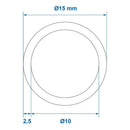 ProPlus Drinkwaterslang 500x1.5 cm Rood