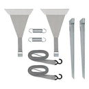 ProPlus Stormbandset 2x 480 cm + Peesbevestiging voor Luifelrail