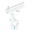 ProPlus Tentrail 180&deg; 100x2.6 cm voor &Oslash;7-&Oslash;9 mm Kederpees Aluminium