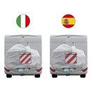 ProPlus Markeringsbord Flexibel 50x50 cm voor Itali&euml;/Spanje/Portugal Rood/Wit