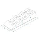 ProPlus Oprijblok Zwart Set Van 2 Stuks Lichtgewicht Kunststof 61x21.3x12cm 3 niveaus: 4, 7 en 10 c