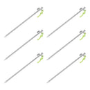 ProPlus Heavy Duty Rotspen met L-Haak 40 cm Gegalvaniseerd Staal 6 Stuks