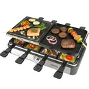 Bourgini Gourmet Raclette Stone Grill Plus Zwart/RVS