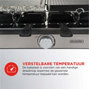Bourgini Gourmet Raclette Stone Grill Plus Zwart/RVS