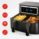 Bourgini Duo Heteluchtfriteuse 2x4L 2600W Zwart