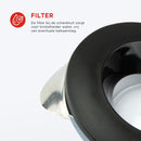 Bourgini Glazen Waterkoker 1.5L Zwart/Transparant