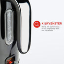 Bourgini Retro Waterkoker 1.7L 2200W Zwart/RVS