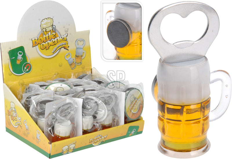 Flesopener Biergals in display