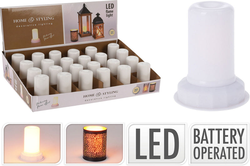 Lamp LED met vlameffect