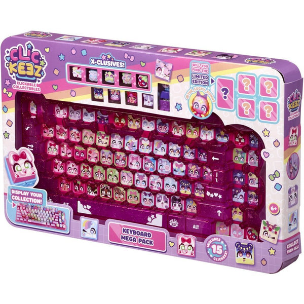 Clickeez Toetsenbord Roze