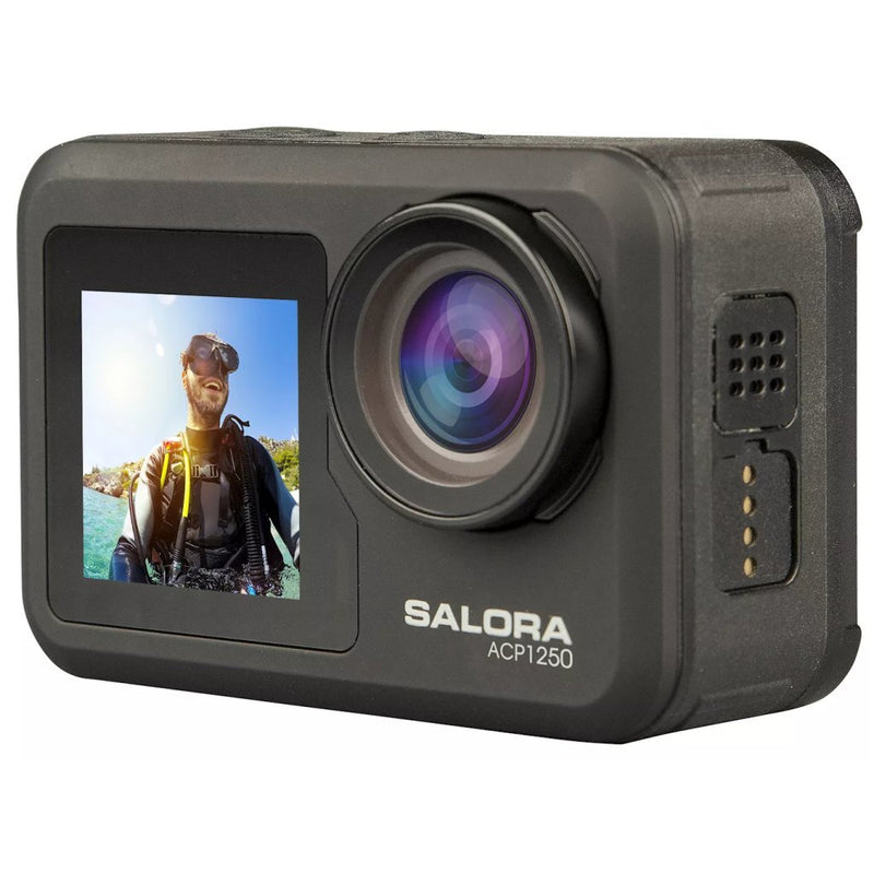 Salora ACP1250 Action Cam 4K Zwart