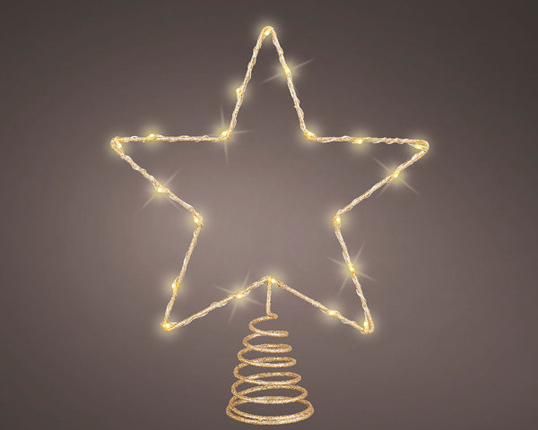 Lumineo LED Piek Goud 27cm