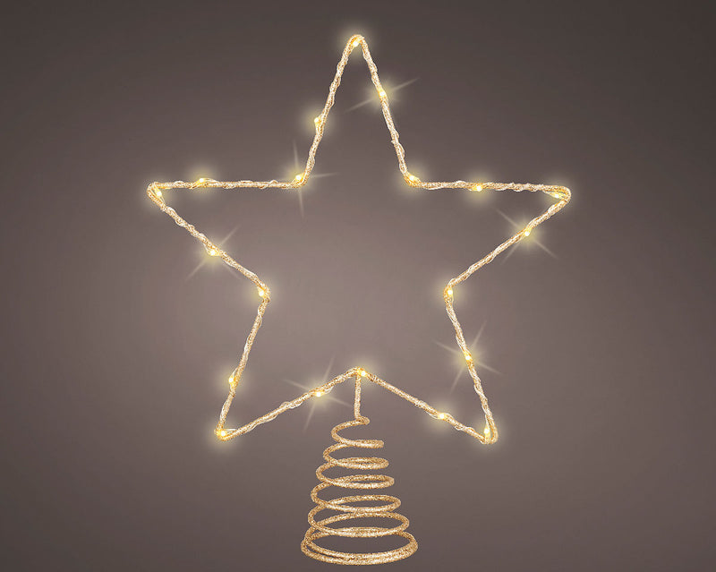 Lumineo LED Piek Goud 27cm