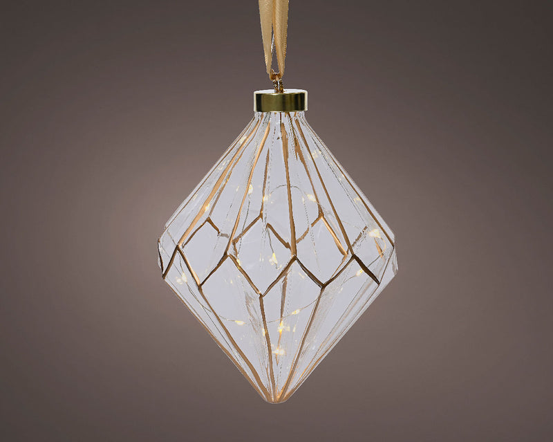 Decoris LED Ster Diamant met Goud 20cm