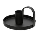Decoris Kandelaar Ijzer Zwart 10cm