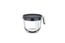 Mepal glas maatbeker Chef It 1000ml met deksel  - navy