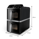 Philips NA461/00 4000 Series Dual-Stacked Dubbele Airfryer 10L 2750W Zwart/Zilver