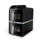 Philips NA461/00 4000 Series Dual-Stacked Dubbele Airfryer 10L 2750W Zwart/Zilver