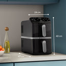 Philips NA461/00 4000 Series Dual-Stacked Dubbele Airfryer 10L 2750W Zwart/Zilver