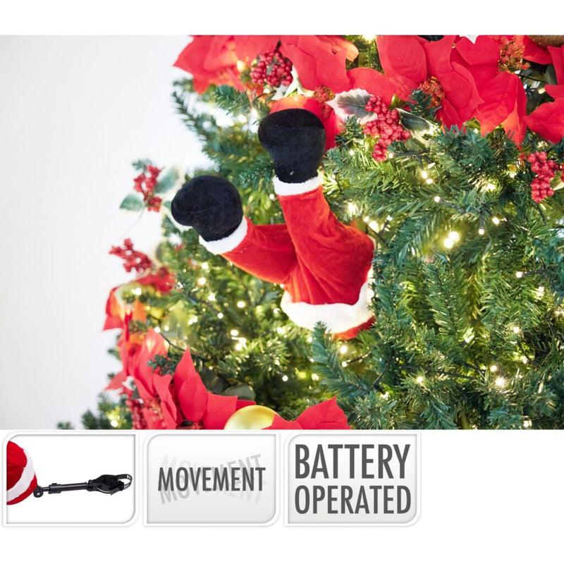 Decoratie LED Kerstman Benen 35 cm