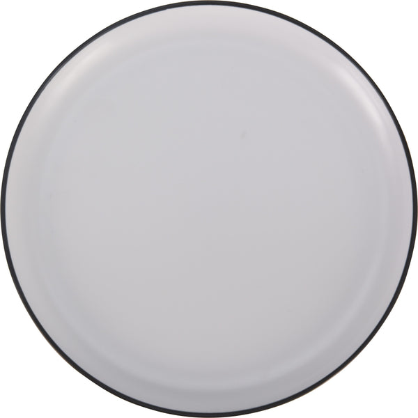 Melamine servies W/B bord 25cm