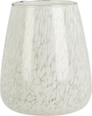 Theelichthouder glas 114cm - marble white