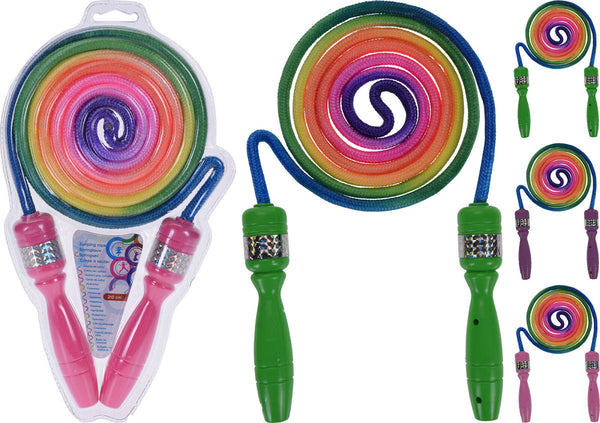 Springtouw 210cm regenboog