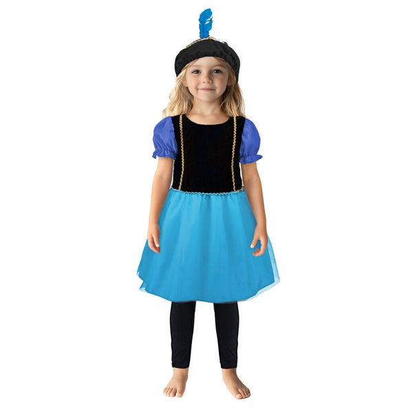 Pietenjurk 98-104 Paars/Blauw