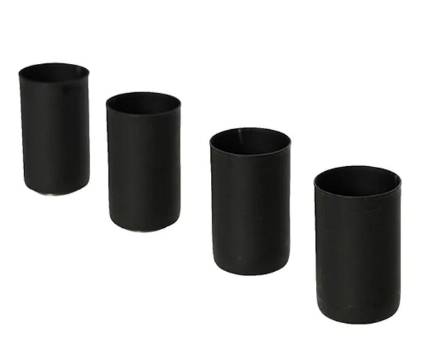 Decoris Kandelaar Ijzer Magneet Zwart 4 stuks 9cm