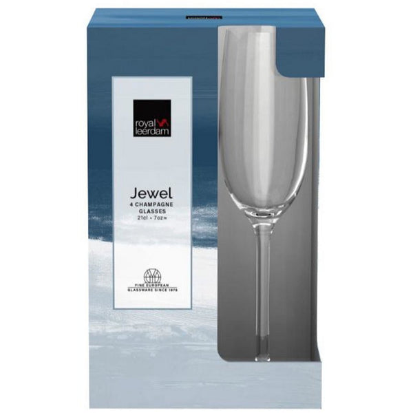 Royal Leerdam Champagneglazen Jewel 21 cl 4 Stuks