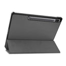 JustinCase Slimline TriFold Cover Samsung Tab S10 Lite/ S10 FE/S9/S9FE Grijs
