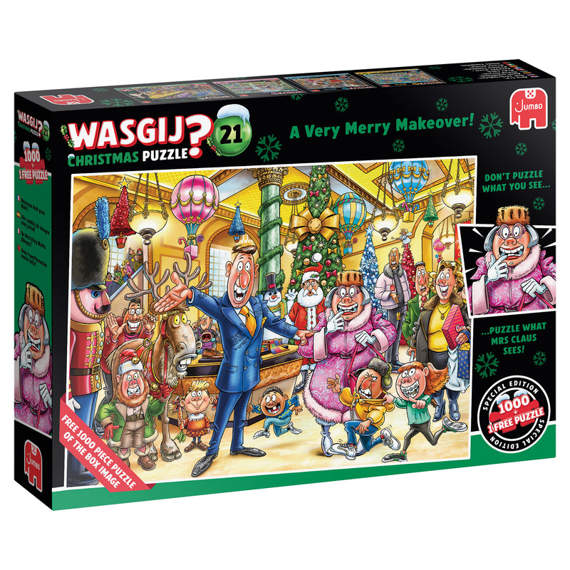 Wasgij Christmas 21 Legpuzzel - Een Feestelijke Make-Over! - 2x1000st.