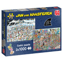 Jan van Haasteren Legpuzzel - Geef ons de ruimte & Net als in de film - 2x1000st.
