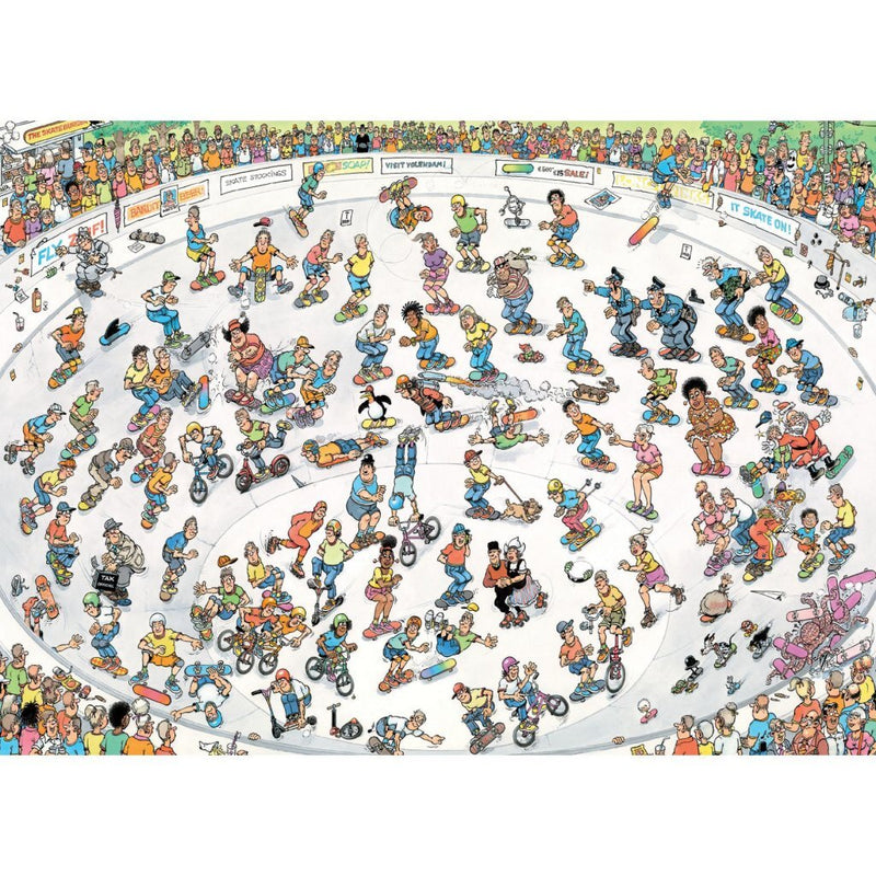 Jumbo Jan Van Haasteren Puzzel Skateboarden In De Bowl 2000 Stukjes