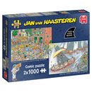 Puzzel 2x1000 st. JvH - De Kaasmarkt  AND  Skûtsjesilen