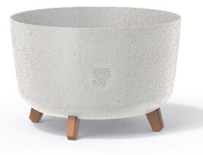 Bloempot Eco op pootjes 200x175mm - wit