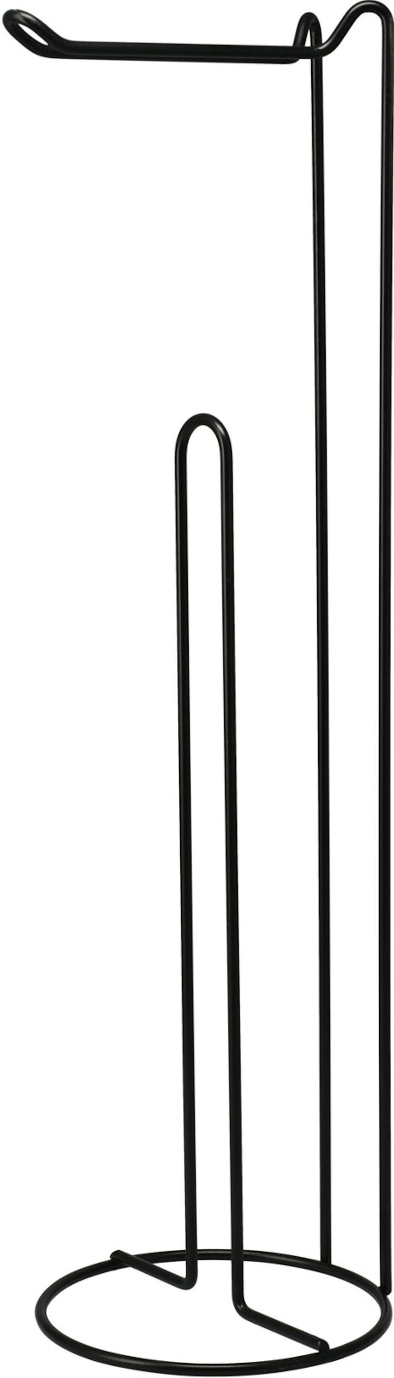 Toiletrolhouder standaard 54cm - zwart